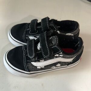 Vans Kids Black and White Sneakers